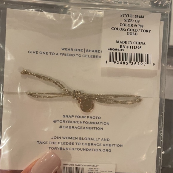 SOLD. Tory Burch New Bracelets Embrace Ambition - Picture 7 of 7